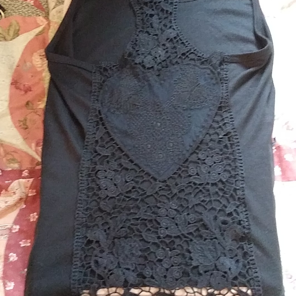 Crocheted razorback  back tank